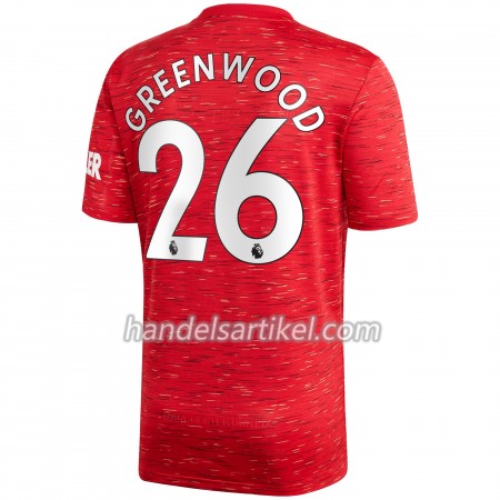 Manchester United Mason Greenwood 26 Heim Trikotsatz 2020/21